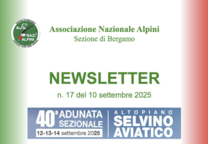 ANA BERGAMO – Newsletter N.17 / 10 settembre 2025